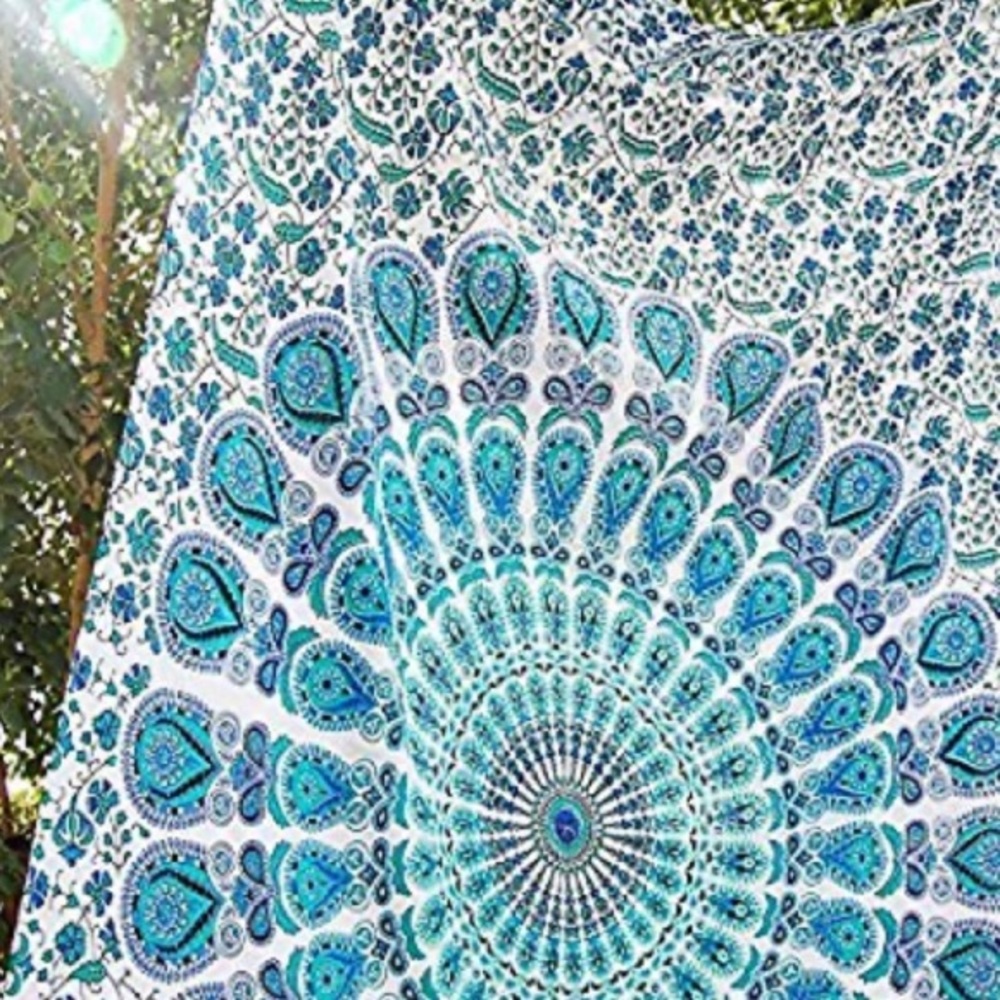 Blue large tapestry